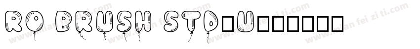 Ro Brush Std-U字体转换